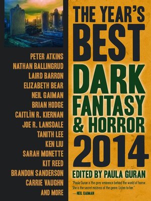 cover image of The Year's Best Dark Fantasy & Horror, 2014 Edition